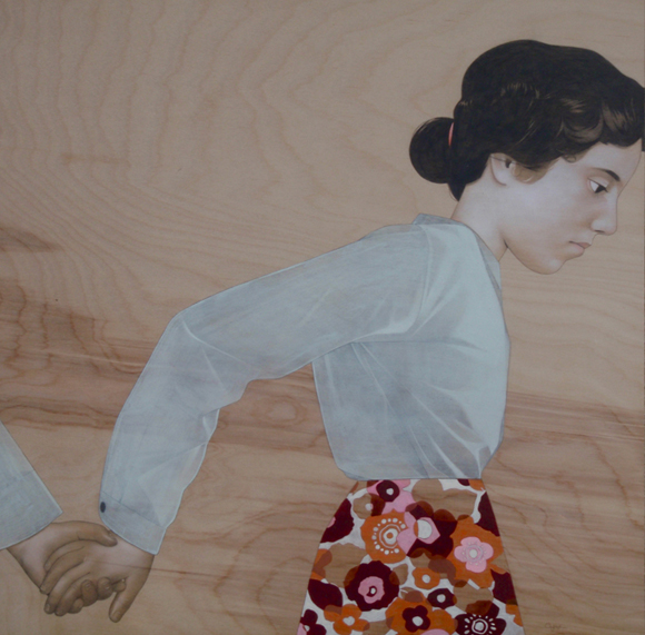 girlholdinghands pic on Design You Trust girlholdinghands New Paintings by Sean Mahan