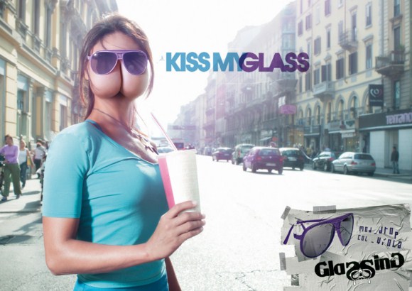 glassing 2 pic on Design You Trust glassing 2 Glassing Sunglasses: Kiss my glass
