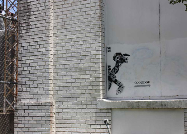 johnny5 01 Street art of Coolidge