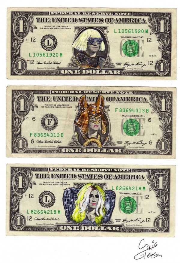 ladygagadollar600x876 Lady Gaga on a Single 
