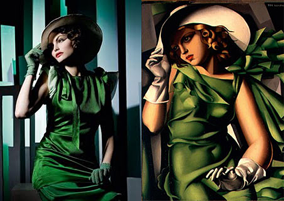 lempickawomanwithgreengloves pic on Design You Trust lempickawomanwithgreengloves Tamara Lempicka inspired photos