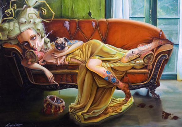 leslieDittoDYT01 Disturbingly Beautiful Oil Paintings by Leslie Ditto