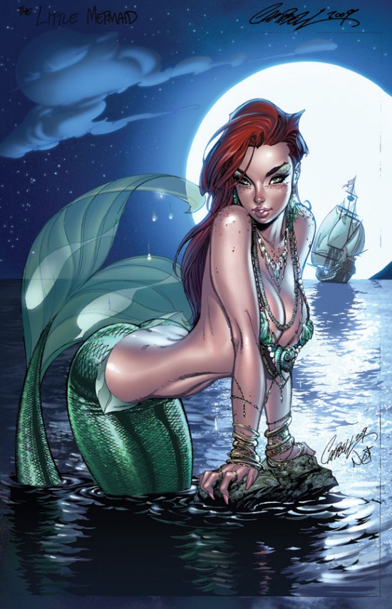 Disney Princess by J.Scott Campbell (Danger Girl) littlemermaid Disney Princess by J.Scott Campbell (Danger Girl)