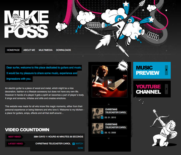 mike 50+ Beautiful Websites with Great Colour Schemes