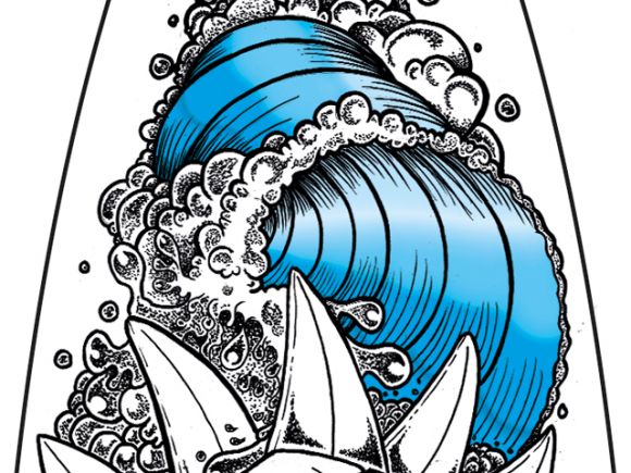 onda pic on Design You Trust onda Surf Board Art by Douglas Gomes