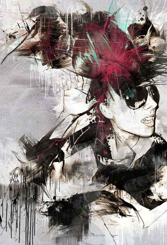 page0 blog entry23 7 Russ Mills, an illustrator with a artistic signature really grunge
