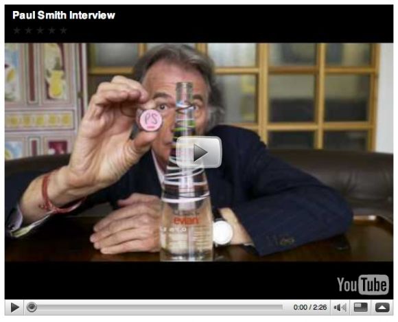 paul Paul Smith x Evian [video interview + widget]
