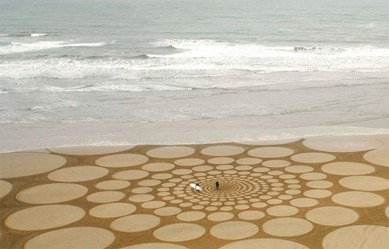 Giant sand art by Jim Denevan plagecerclesableart4 Giant sand art by Jim Denevan