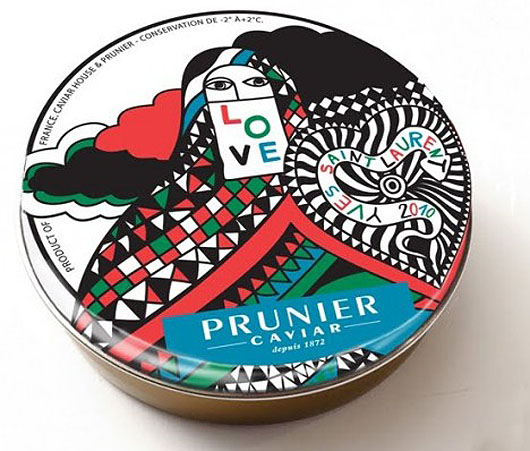 prunieryvessaintlaurent1 Yves Saint Laurent x Prunier Caviar