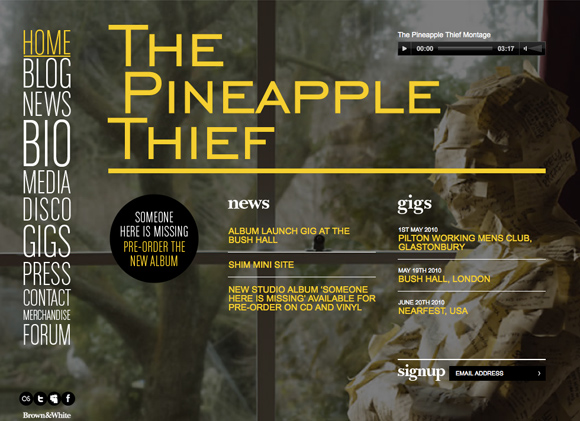 The Pineapple Thief launches new website pt1600 The Pineapple Thief launches new website