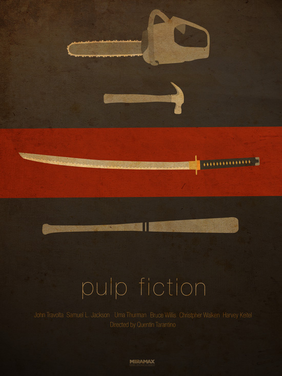 pulpfiction pic on Design You Trust pulpfiction Quentin Tarantino is a monster, Ibraheem Youssef sublimate a little more