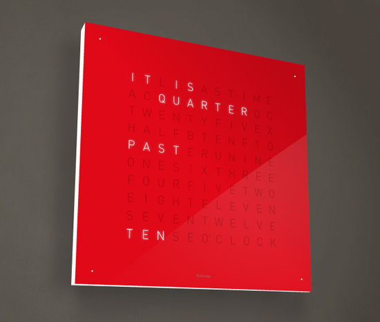 qlock2 pic on Design You Trust qlock2 Qlocktwo Designed by Biegert & Funk