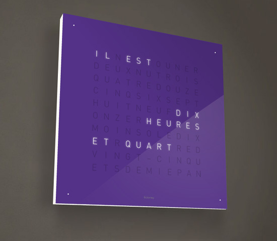 qlock4 pic on Design You Trust qlock4 Qlocktwo Designed by Biegert & Funk