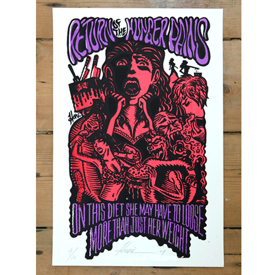 return big 01 Zombies in the East screen prints from Haniboi