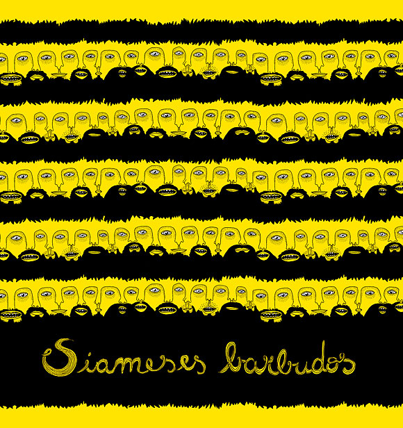 siamesesbarbudos 580px v2 Bearded siamese twins   pattern by weisshaus