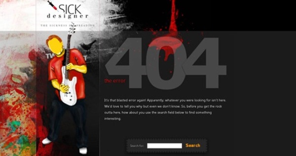 sickdesigner404errorpage Best examples of 404 error pages 