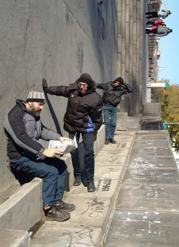 sideways The Sidewalk Illusion