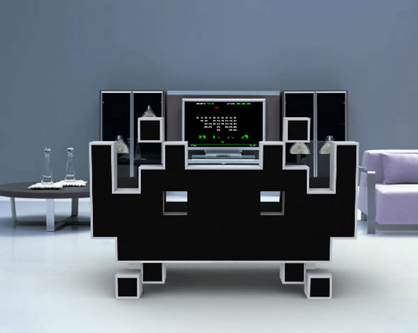 Space Invader Couch for Gaming Geeks! space invader 04 Space Invader Couch for Gaming Geeks!