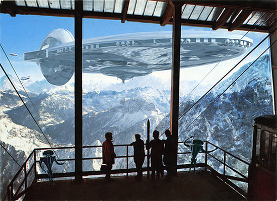 spaceshipinvadespostcard pic on Design You Trust spaceshipinvadespostcard Invading The Vintage