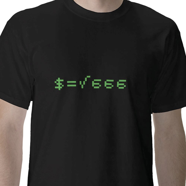 sqrtt $=√666 [aka: square root of evil]