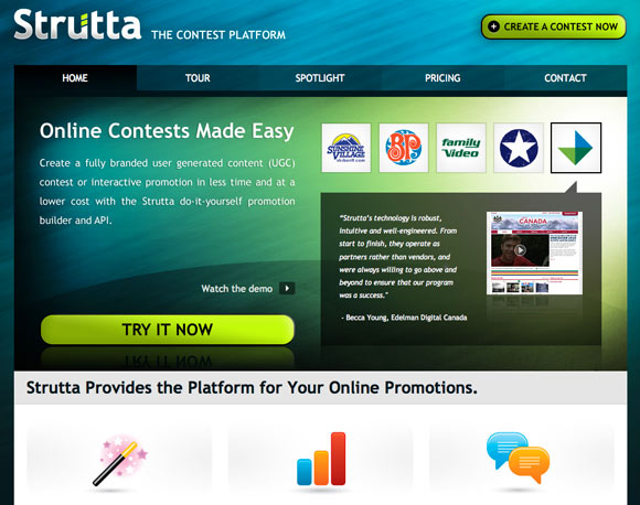 strutta 50+ Beautiful Websites with Great Colour Schemes