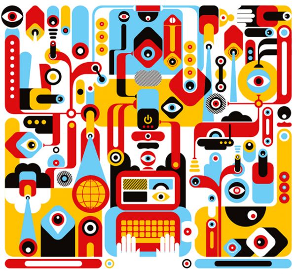 Vectorial Design Art. surveillance Vectorial Design Art.