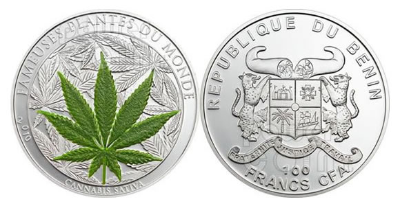 trecoolmonedabenin República de Benin y su moneda con marihuana