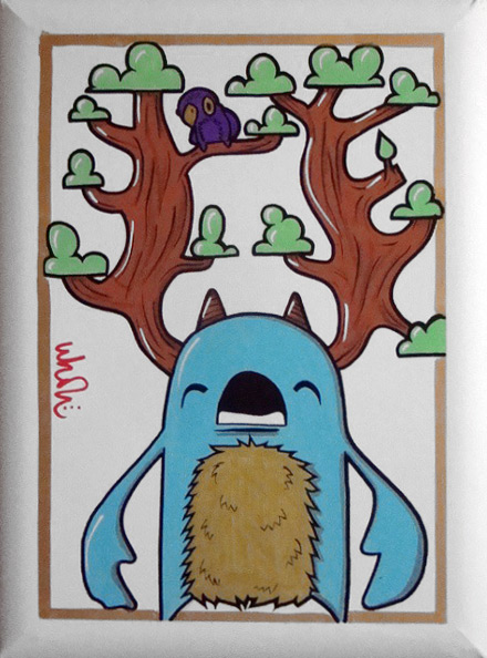 treeman Graffiti Art Characters on Canvas by Uh Oh!