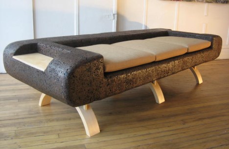  Salvaged cork sofa by Trevor ONeil