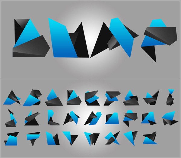 trisec metalic 600 Trisec   Experimental Typefaces