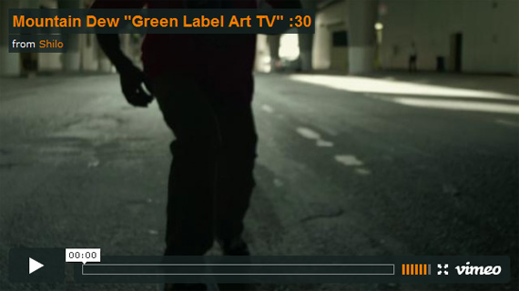 tv pic on Design You Trust tv Mountain Dew Green Label Art TV