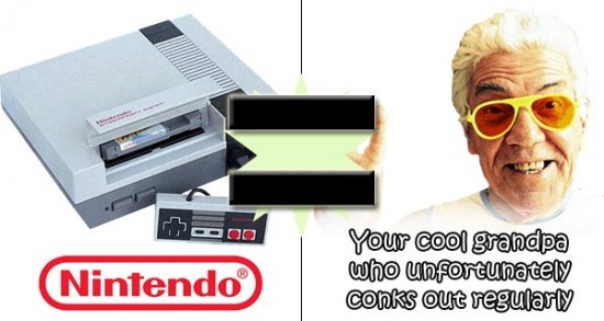 videogamesandTheirHumanEquivalents2550x293 pic on Design You Trust videogamesandTheirHumanEquivalents2550x293 10 Video games Consoles compared to Human persons
