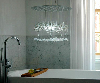Water Inspired Chandeliers waterpressurelatheruplighting Water Inspired Chandeliers