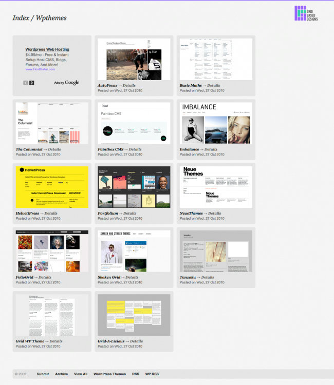 Grid-Based WordPress Themes
