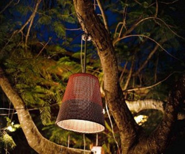 wicker lamp