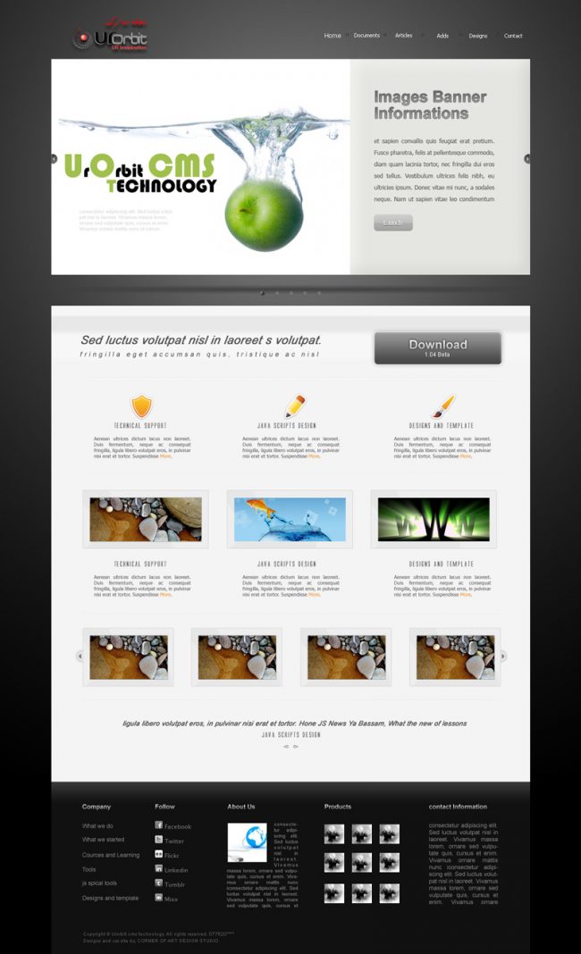 Corner of art design studio