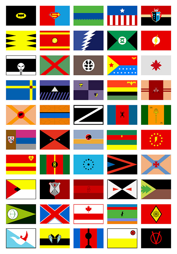 Superheores As Flags