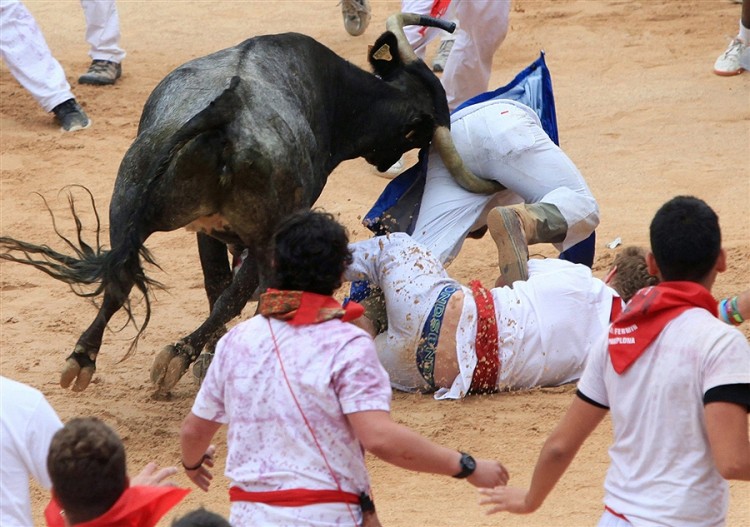Photo Of The Day: And They're Off! Running Of The Bulls Begins In Pamplona, Spain