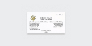 10 Business Cards of the 10 Famous People