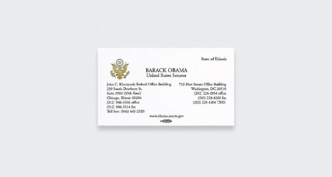 10 Business Cards Of The 10 Famous People