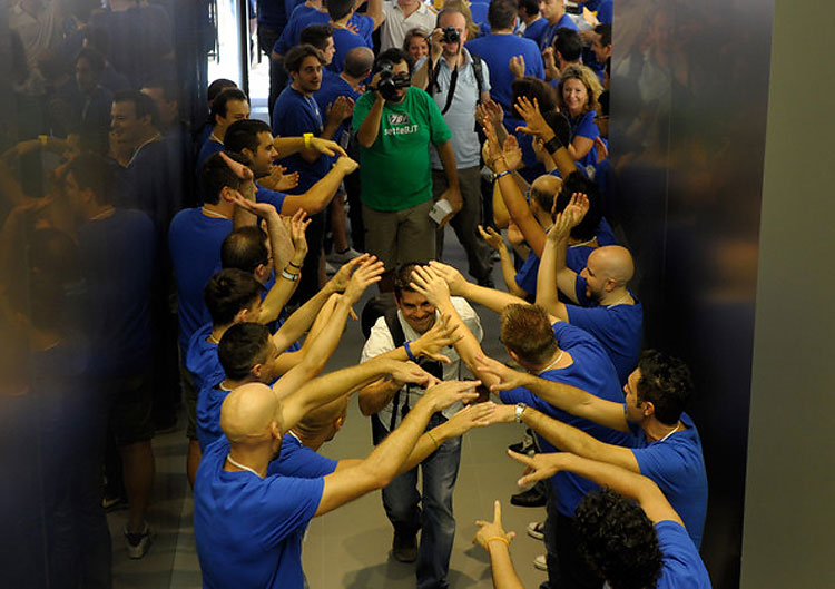 Apple Store Opening In Bologna, Italy