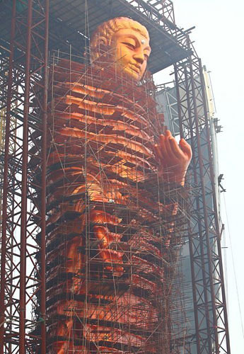 World's Tallest 48 Meter Buddha Statue In Eastern China