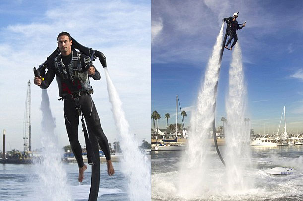 Want To Join The Jet Set? Water Powered Jetpack Propels Fliers Up To 30ft Into The Air... But It Still Costs $230 A Go