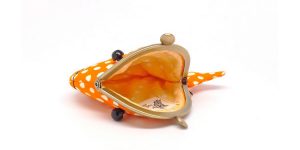 Cute Sunset Orange Whale Clutch Purse