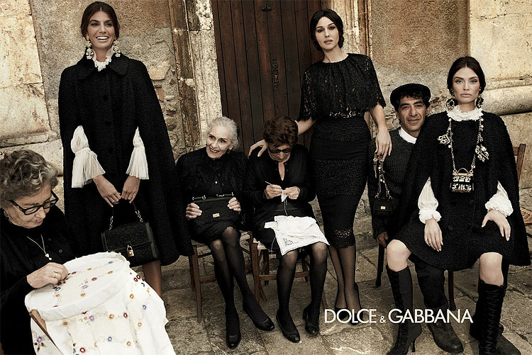 Monica Belucci, Bianca Brandolini and Bianca Balti for Dolce & Gabbana ...