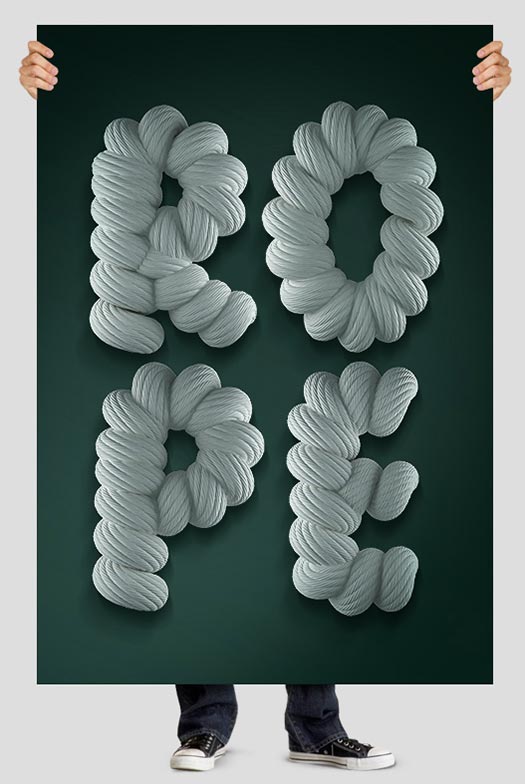 3d-rope-font » Design You Trust — Design Daily Since 2007