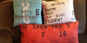 Awesome Mom Turned Ticket Stubs Into Pillows