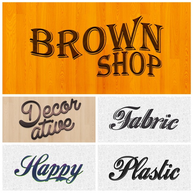 Free Retro Psd Text Effects 1735