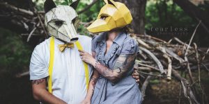 Freaky Geometric Paper Masks by Steve Wintercroft