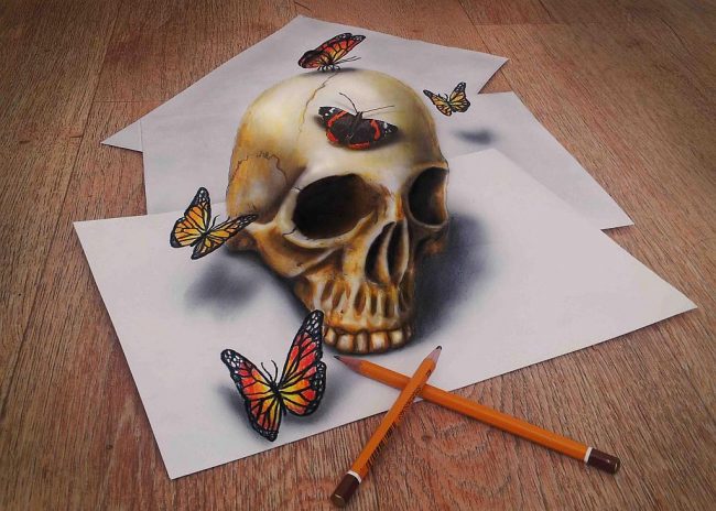 3d Art Skull